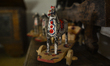 A view of a wooden toy horse seen inside a house built in the second half of the 19th cent...
