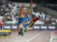 Martina Caironi of Italy compete
Women's Long Jump T42 Final during World Para Athletics Championships at London Stadium in London on July 2...