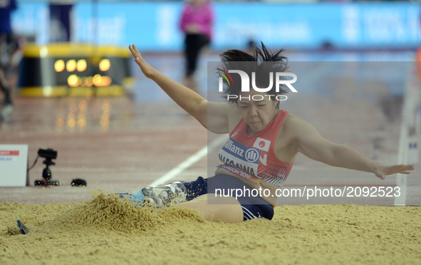 Kaede Maegawa of Japen compete
Women's Long Jump T42 Final during World Para Athletics Championships at London Stadium in London on July 23,...