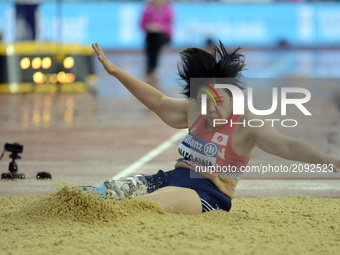 Kaede Maegawa of Japen compete
Women's Long Jump T42 Final during World Para Athletics Championships at London Stadium in London on July 23,...
