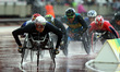 Marcel Hug of Switzerland Men's 5000m T54 Final during World Para Athletics Championships...