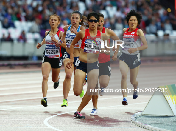Anju Furuya of Japen compete Women's 800m T20 Final during World Para Athletics Championships at London Stadium in London on July 23, 2017 