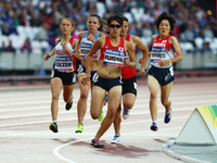 Anju Furuya of Japen compete Women's 800m T20 Final during World Para Athletics Championships at London Stadium in London on July 23, 2017 (