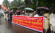 World Sunni Movement, Bangladesh organization a human chain condemn & protest against atta...