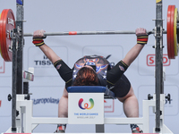 Priscilla Ribit of USA competes during the Powerlifting Women's Heavyweight competition of The World Games 2017 at the National Forum of Mus...