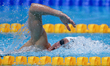  Katinka Hosszu (HUN), competes during the Women's 400m Individual Medley on day seventeen...