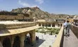 The famous Amber Fort in Jaipur, India with more than 1.5 million visitors per year. Build...