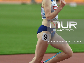 Laura Muir of Great Britain,  compete in 5000 meter  final in London at the 2017 IAAF World Championships athletics. (