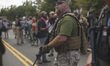 There were dozens of protesters with large rifles present at the Unite The Right rally on...
