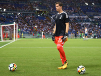 Wojciech Szczesny of Juventus  before the Italian Supercup match between Juventus and SS Lazio at Stadio Olimpico on August 13, 2017 in Rome...