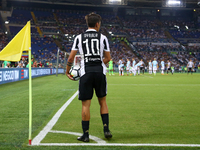 Paulo Dybala of Juventus  during the Italian Supercup match between Juventus and SS Lazio at Stadio Olimpico on August 13, 2017 in Rome, Ita...