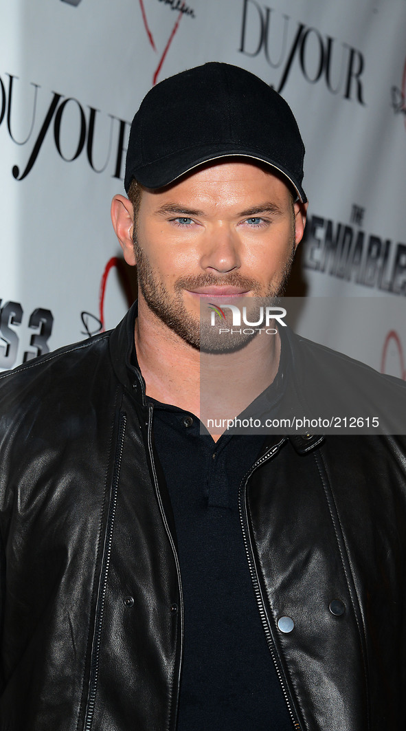Kellan Lutz attends the party for Sylvester Stallone' s cover of DuJour Magazine on August 14, 2014 at Provocateur in New York City. 


