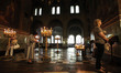 Interior of the ancient Saint Sofia Church in the historic Bulgarian capital, Sofia. Sofia...
