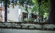 The astonishing and tranquil central square of Vyzitsa village (central Pelion), Greece  o...
