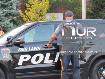 Fair Lawn Police Watch Over and Guard The Rally during Women of Action New Jersey  Rally for Unity and Peace with Mayor, Councilwoman, full...