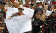 Hundreds of Indonesian people who joined in Laskas Merah Putih, rallied in front of Malays...
