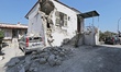 A house, destroyed in the earthquake, is seen in one of the more heavily damaged areas on...