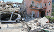 A house, destroyed in the earthquake, is seen in one of the more heavily damaged areas on...
