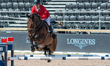Russian rider Alexandr Belekhov on Bivaldi rides in the qualifying competition of the 2017...