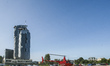 UberChopper helicopter is seen in Gdynia, Poland on 24 August 2017 Few Uber app users had...