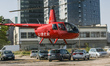 UberChopper helicopter is seen in Gdynia, Poland on 24 August 2017 Few Uber app users had...