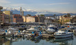 Images of the area of the old Venetian port in Chania town, the second largest in Creta is...