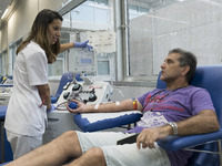 Blood Transfusion Center of Madrid. The center is developing the special summer donation campaign, which aims to maintain optimal blood rese...