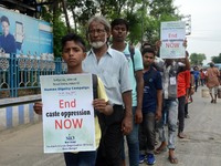 Activist of Student Islamic Organization (SIO) organized a peace rally demanding nationwide Human Dignity campaign in Kolkata, India on Wedn...
