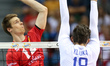 Gert Van Walle (BEL), Egor Kliuka (RUS),  during European Volleyball Championship semi-fin...