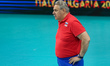 Trener Sergey Shlyapnikov (RUS),  during European Volleyball Championship semi-final match...