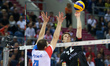 Nemanja Petric (SRB), Gert Van Walle (BEL), during the 2017 CEV Men's Volleyball European...