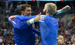 Aleksandar Atanasijevic (SRB), Uros Kovacevic (SRB),  celebration during the 2017 CEV Men'...