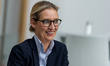The top candidate of the AfD Alice Weidel is talking to Afd politicians before the press c...