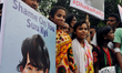 Ganajagaran Mancha, a platform of youths in Bangladesh that campaigns for highest punishme...