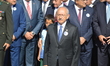 The main opposition Republican People's Party (CHP) leader Kemal Kilicdaroglu (C) attends...