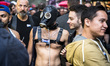 People attend the 'Folsom Europe' 2017 fetish street festival in Berlin, Germany on Septem...