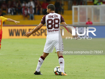 Rincon Tomàs of Turin FC during the Serie A match between Benevento Calcio and Torino FC at Stadio Ciro Vigorito on September 10, 2017 in Be...