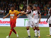 Belotti Andrea (C) of Torino reacts during the Serie A match between Benevento Calcio and Torino FC at Stadio Ciro Vigorito on September 10,...