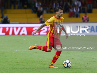 Lorenzo Venuti of Benevento in action during the Serie A match between Benevento Calcio and Torino FC at Stadio Ciro Vigorito on September 1...