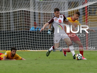 Andrea Belotti of Torino in action during the Serie A match between Benevento Calcio and Torino FC at Stadio Ciro Vigorito on September 10,...