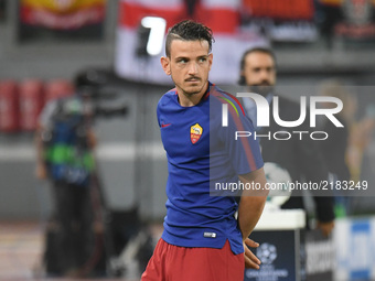 Alessandro Florenzi during the UEFA Champions League group C football match AS Roma vs Atletico Madrid FC at the Olympic Stadium in Rome, on...