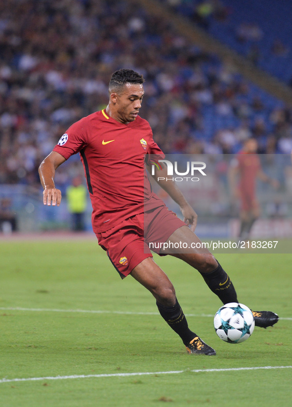 Juan Jesus during the UEFA Champions League group C football match AS Roma vs Atletico Madrid FC at the Olympic Stadium in Rome, on septembe...