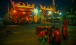 Member of chinese make a last preparation before start a specials prayer during the hungry...