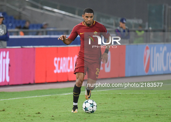 Bruno Peres during the UEFA Champions League group C football match AS Roma vs Atletico Madrid FC at the Olympic Stadium in Rome, on septemb...
