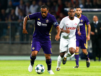 Marcos Tavares of NK Maribor challenges during the UEFA Champions League Group E match between NK Maribor and Spartak Moskva at Stadion Ljud...
