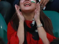Pakistani spectator cheering the players as they watching the final match of independence cup 2017, Twenty20 international match played betw...