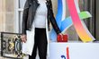 Olympic Champion Estelle Mossely attends to celebrate Paris being announced as the host of...