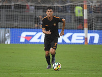 Lorenzo Pellegrini during the Italian Serie A football match between A.S. Roma and F.C. Hellas Verona at the Olympic Stadium in Rome, on sep...