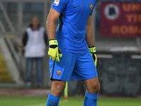 Alisson Becker during the Italian Serie A football match between A.S. Roma and F.C. Hellas Verona at the Olympic Stadium in Rome, on septemb...