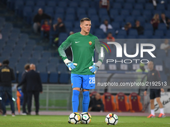 Lukasz Skorupski during the Italian Serie A football match between A.S. Roma and F.C. Hellas Verona at the Olympic Stadium in Rome, on septe...